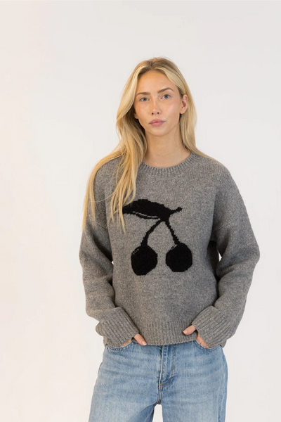 LOU CREWNECK DRK GREY