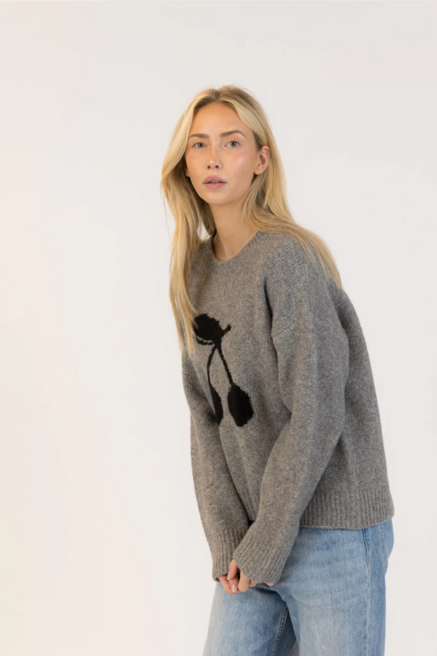 LOU CREWNECK DRK GREY