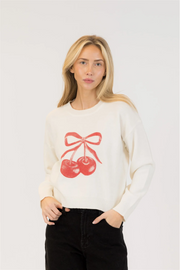 AVERY CHERRY SWEATER