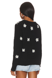 J+J S537RC26 DAISY SWEATER BLK