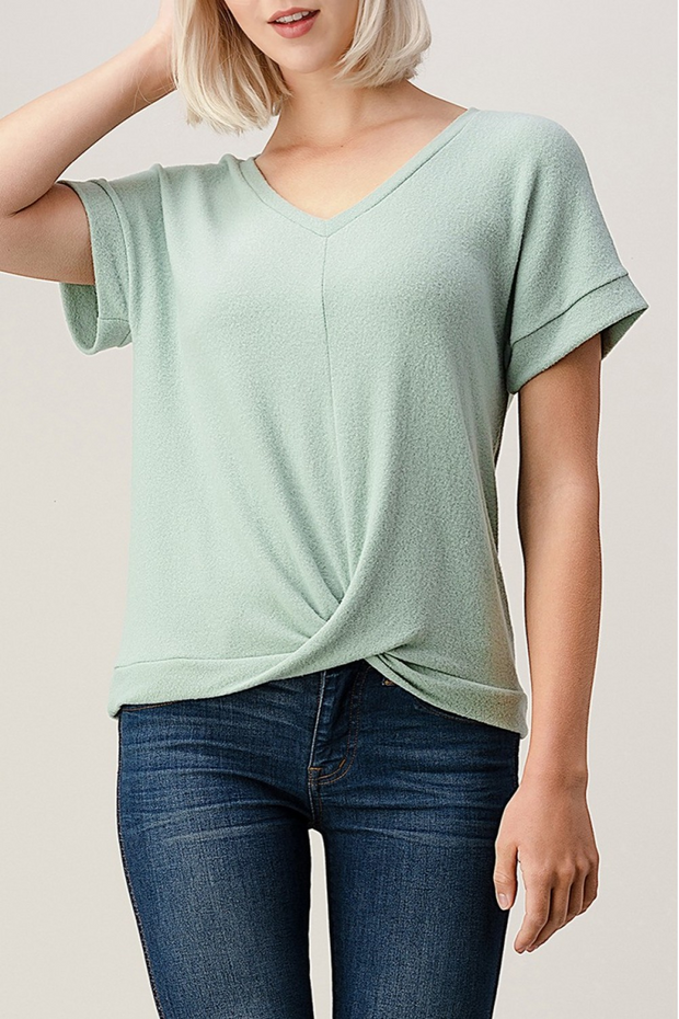 HEIMT356 KNIT TOP MINT