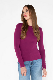 Bamboo Long Sleeve Crew Neck Top