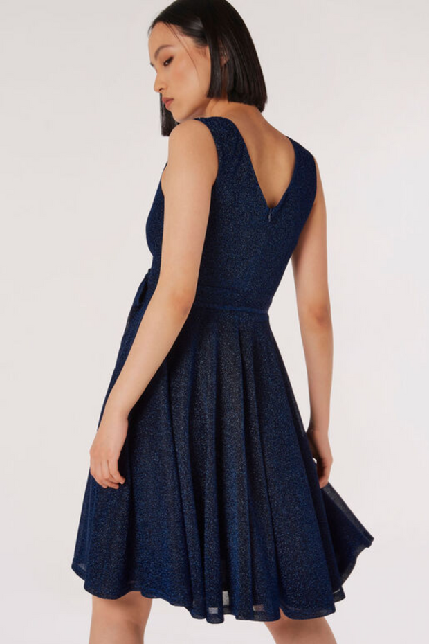 APR 813465 SKATER DRESS NAVY