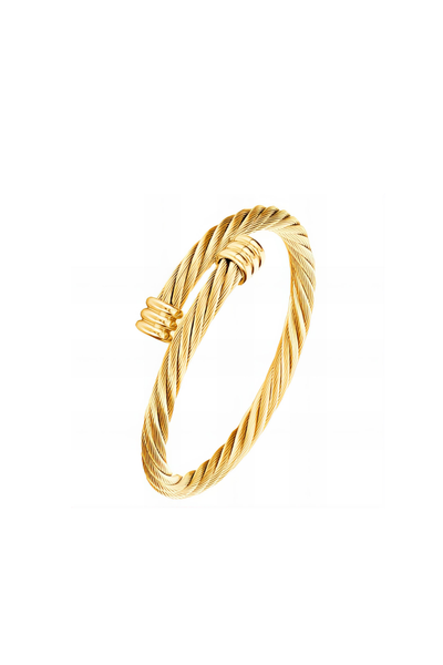 Gold Twirl Bracelet