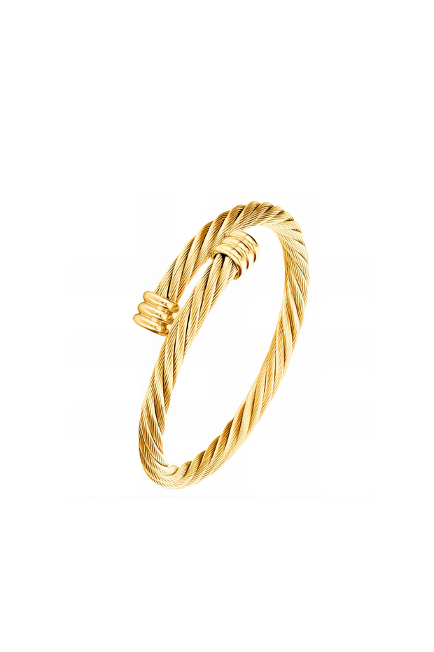 Gold Twirl Bracelet