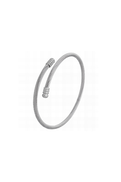 Silver Twirl Bracelet