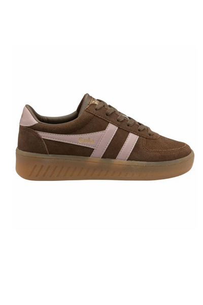 Gola women grandslam suede otter/off white/gum