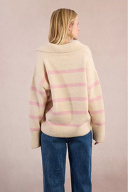 Stripe V Neck Sweater