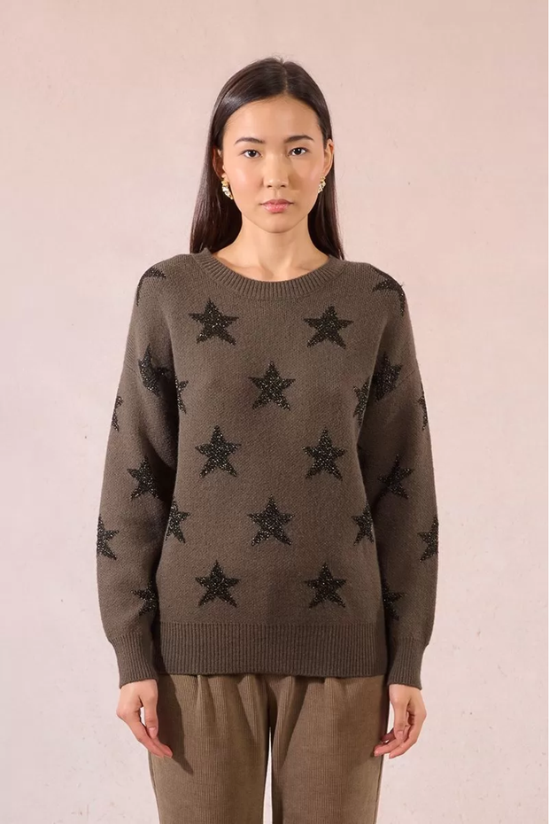 Star Sweater Khaki