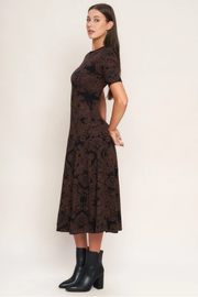 JACQUARD SWEATER MIDI DRESS