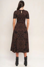 JACQUARD SWEATER MIDI DRESS