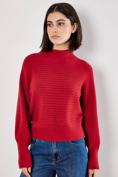 Twisted Cable Knit Batwing Jumper