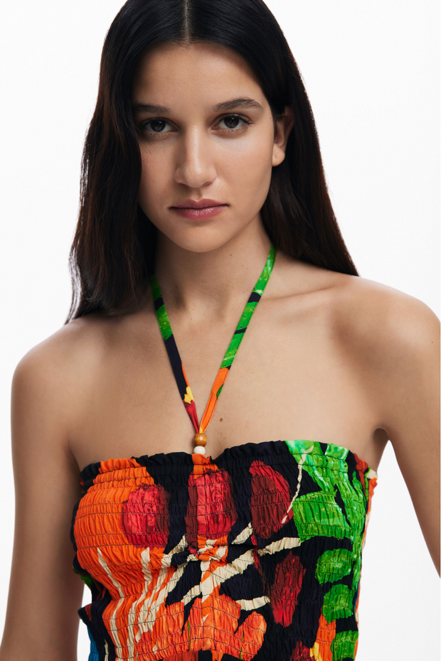 Tropical jumpsuit black