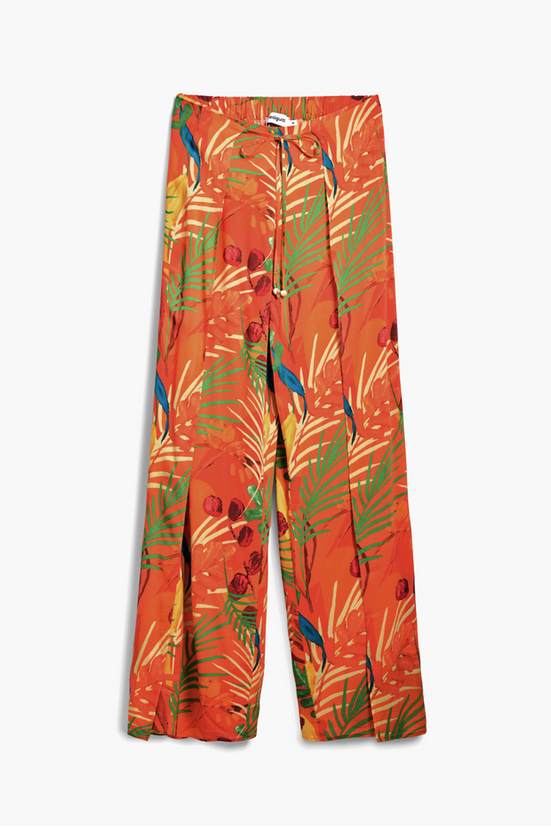 Wrap long pants orange