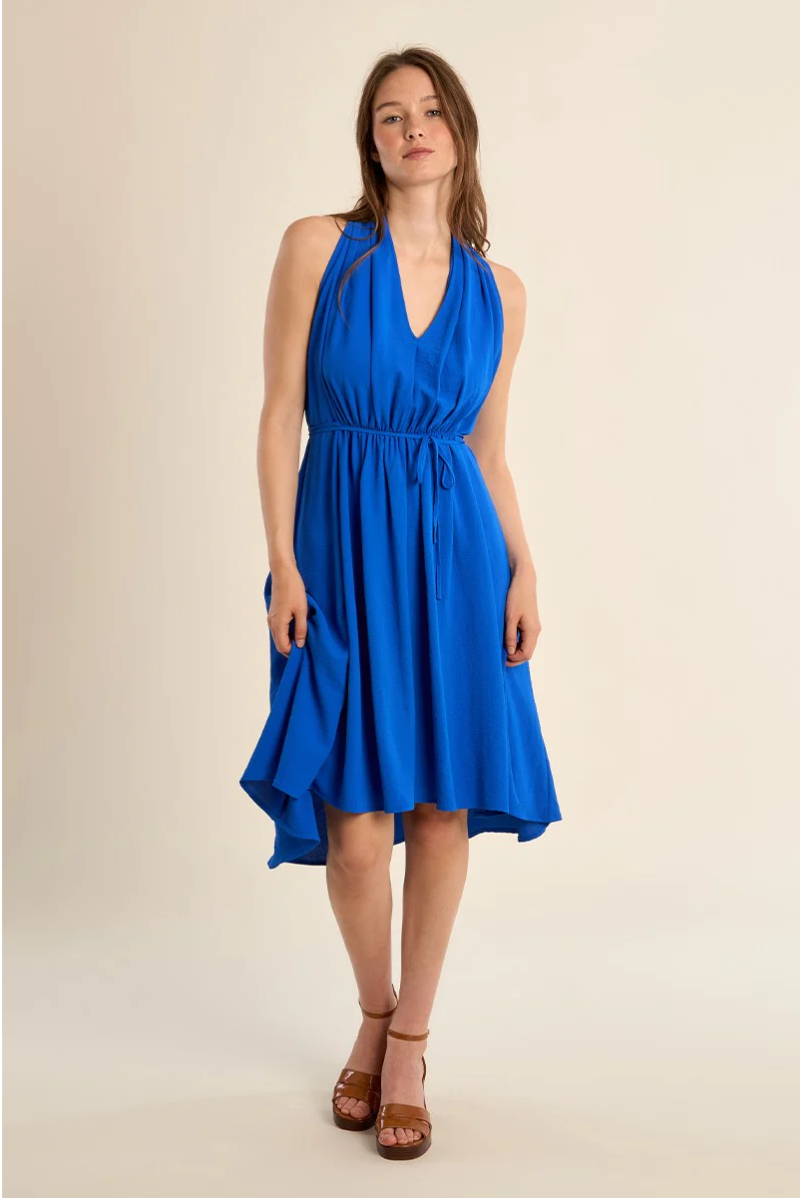 fashion brand company trixie dress Trixie Maxi Length Dress in Citrus Print main image 0